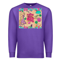 Purple sewing crafting each day keeps the crazy away Premium Sweatshirt - TumblerDesignByShophia