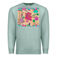 Seafoam sewing crafting each day keeps the crazy away Premium Sweatshirt - TumblerDesignByShophia
