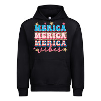 Black Merica vibes Urban Hoodie - FaDigitalArtStudio