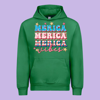 Merica Vibes Urban Hoodie Designed By Fadigitalartstudio