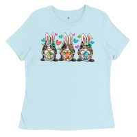 Baby Blue western bunny gnome Ladies Tee - RacoonDesign