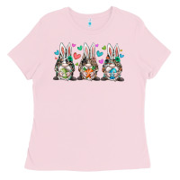 Bubblegum Pink western bunny gnome Ladies Tee - RacoonDesign