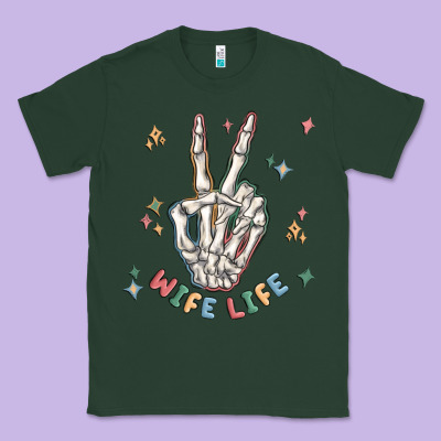 Wife Life Classic Tee Designed By Maliassmallbusiness