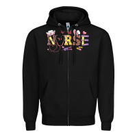 Black Easter Nurse Zipper Hoodie - RanaPortraitStore