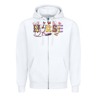 White Easter Nurse Zipper Hoodie - RanaPortraitStore