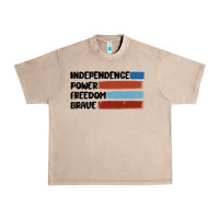 French Oak indepence power freedom brave Urban Heavy Tee - MaliasSmallBusiness
