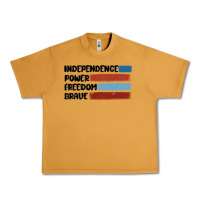 Peanut Butter indepence power freedom brave Urban Heavy Tee - MaliasSmallBusiness