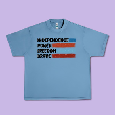 Indepence Power Freedom Brave Urban Heavy Tee Designed By Maliassmallbusiness