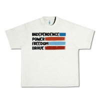 Pistachio indepence power freedom brave Urban Heavy Tee - MaliasSmallBusiness