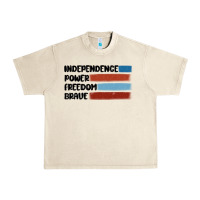Sandshell indepence power freedom brave Urban Heavy Tee - MaliasSmallBusiness