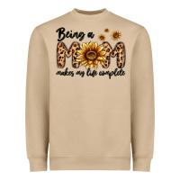 Being A Mom Makes My Life Complete Heavyweight Sweatshirt | Teevron