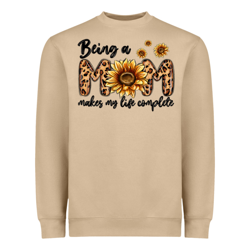 Being A Mom Makes My Life Complete Heavyweight Sweatshirt by MaliasSmallBusiness | Teevron
