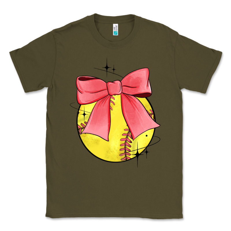 Coquette Softball Bow Classic Tee by JahusDesignShop | Teevron