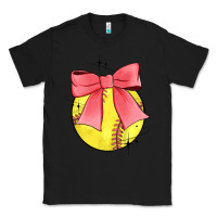 Black coquette softball bow Classic Tee - JahusDesignShop