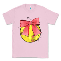 Bubblegum Pink coquette softball bow Classic Tee - JahusDesignShop