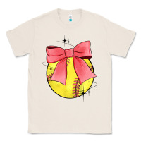 Natural coquette softball bow Classic Tee - JahusDesignShop