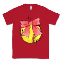 Red coquette softball bow Classic Tee - JahusDesignShop