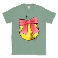 Sage coquette softball bow Classic Tee - JahusDesignShop
