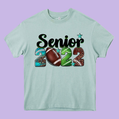 Football Senior 2022 Heavy Core Tee Designed By Barkaloodesign