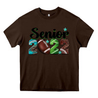 Chocolate Brown football senior 2022 Heavy Core Tee - BarkalooDesign
