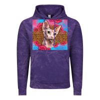 Cloud Purple Western Sphynx Cat Vintage Hoodie - LillyAllenDesigns
