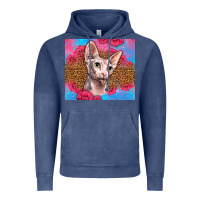 Vintage Denim Western Sphynx Cat Vintage Hoodie - LillyAllenDesigns