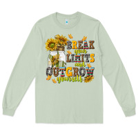 Matcha break your limits and outgrow yourself Long Sleeve Tee - NancyCooperArtShop