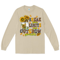 Mushroom break your limits and outgrow yourself Long Sleeve Tee - NancyCooperArtShop