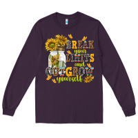 Plum break your limits and outgrow yourself Long Sleeve Tee - NancyCooperArtShop