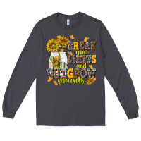 Smoke break your limits and outgrow yourself Long Sleeve Tee - NancyCooperArtShop