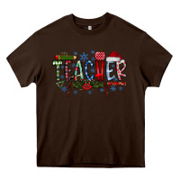 Chocolate Brown teacher christmas Heavy Core Tee - RacoonDesign