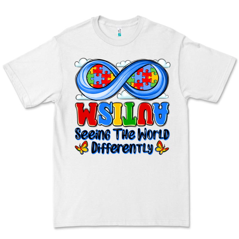 Autism Infinity Seeing The World Differently Premium Tee by JahusDesignShop | Teevron