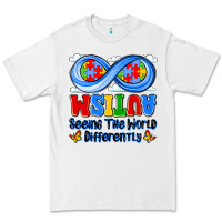 White autism infinity seeing the world differently Premium Tee - JahusDesignShop
