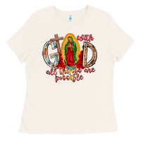 Bone With God All Things Are Possible Ladies Tee - RacoonDesign