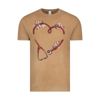 Vintage Camel custom heart stethoscope Vintage Tee - MaliasSmallBusiness