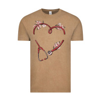 Vintage Coffee custom heart stethoscope Vintage Tee - MaliasSmallBusiness