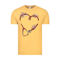 Vintage Mustard custom heart stethoscope Vintage Tee - MaliasSmallBusiness