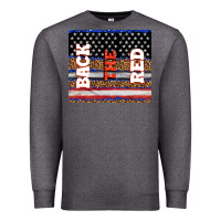Charcoal Heather America back the red Premium Sweatshirt - TumblerDesignByShophia