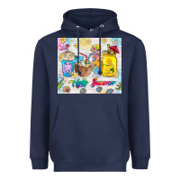 Navy hello summer coffee cups Heavyweight Hoodie - TumblerDesignByShophia