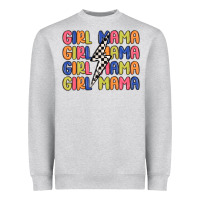 Heather Grey girl mama lightning bolt Heavyweight Sweatshirt - MaliasSmallBusiness