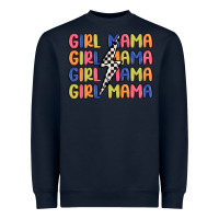 Navy girl mama lightning bolt Heavyweight Sweatshirt - MaliasSmallBusiness