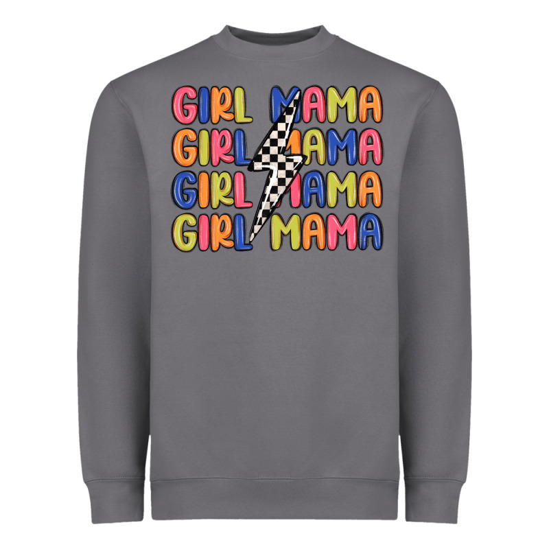 Girl Mama Lightning Bolt Heavyweight Sweatshirt by MaliasSmallBusiness | Teevron
