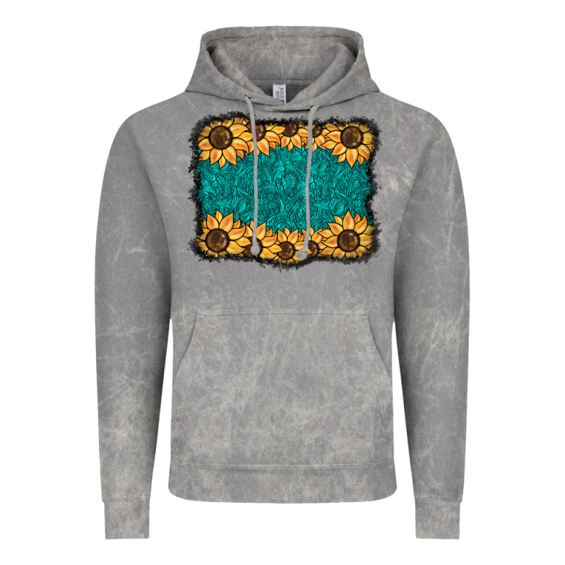 Sunflower Background Vintage Hoodie by BarkalooDesign | Teevron