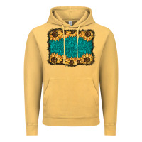 Vintage Mustard sunflower background Vintage Hoodie - BarkalooDesign
