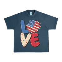 Love 4th Of July Urban Heavy Tee | Teevron