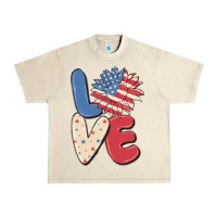 Sandshell love 4th of july Urban Heavy Tee - MaliasSmallBusiness