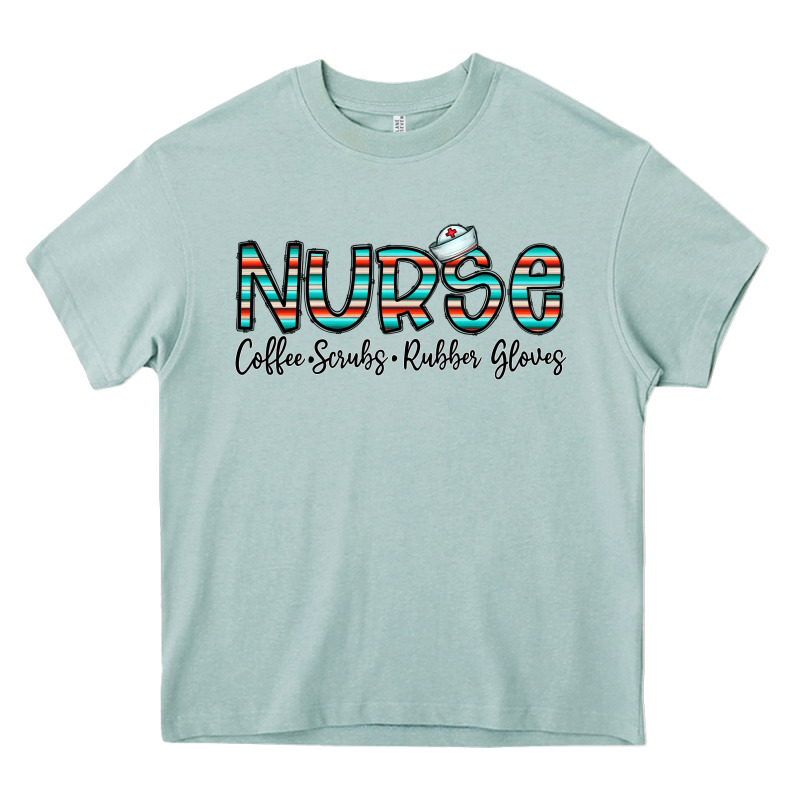 Coffee Scrubs And Rubber Gloves Heavy Core Tee by CowhideDigitalArt | Teevron