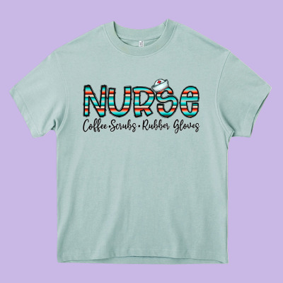 Coffee Scrubs And Rubber Gloves Heavy Core Tee Designed By Cowhidedigitalart