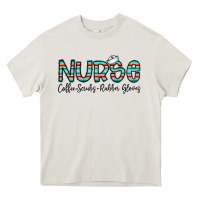 Cream coffee scrubs and rubber gloves Heavy Core Tee - CowhideDigitalArt
