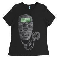 Black baseball counter and stopwatch fa element Ladies Tee - FaDigitalArtStudio